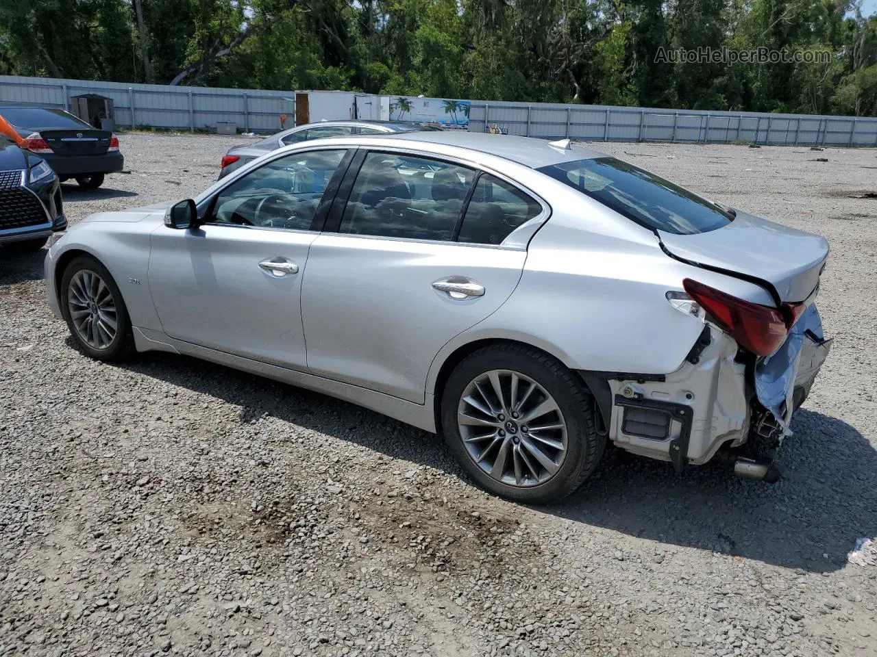 2019 Infiniti Q50 Luxe Серебряный vin: JN1EV7AR7KM550596