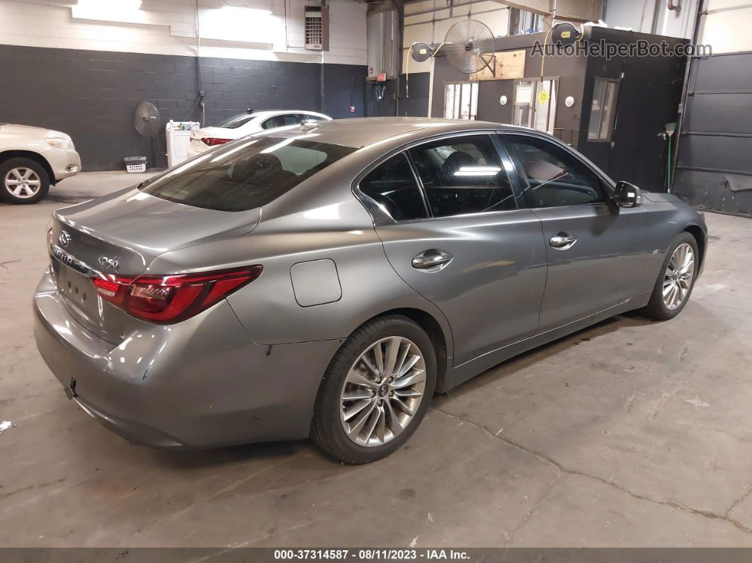 2019 Infiniti Q50 3.0t Luxe Gray vin: JN1EV7AR7KM552168