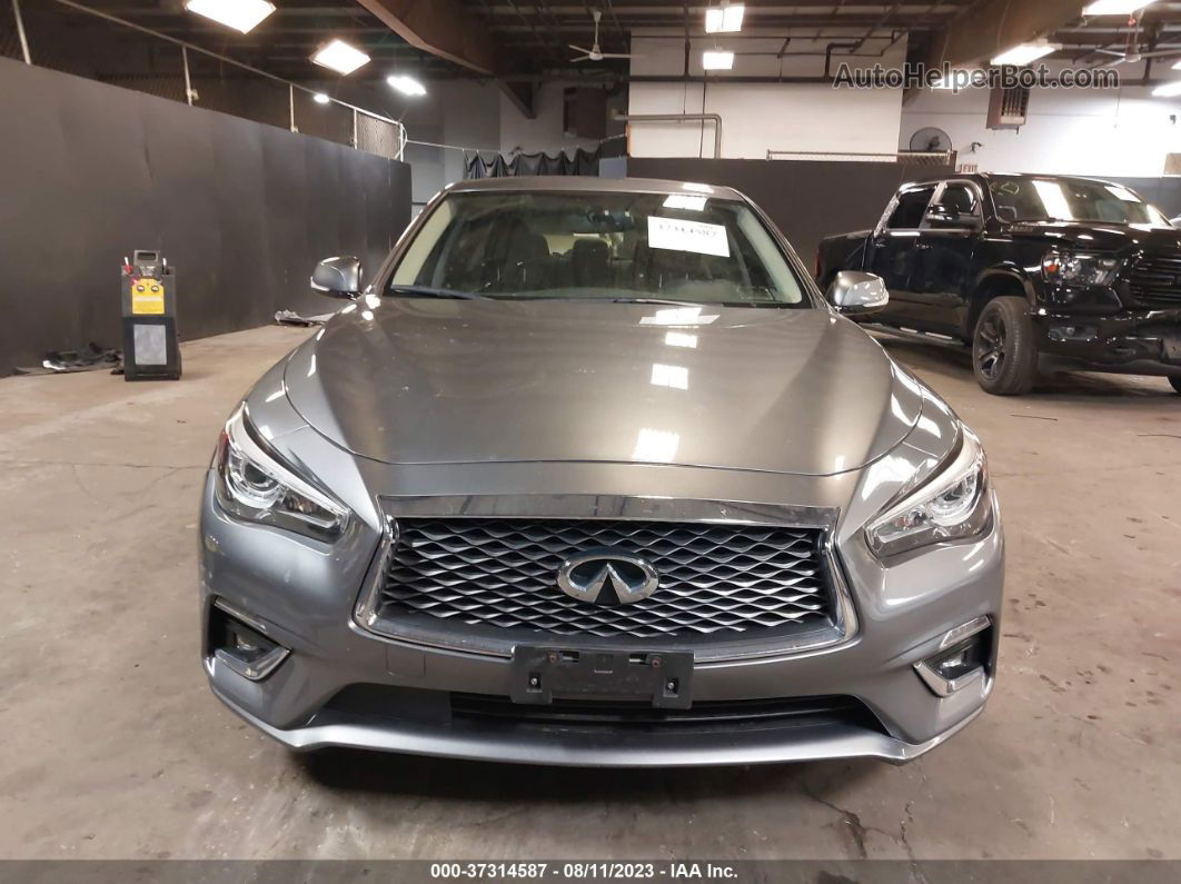 2019 Infiniti Q50 3.0t Luxe Gray vin: JN1EV7AR7KM552168