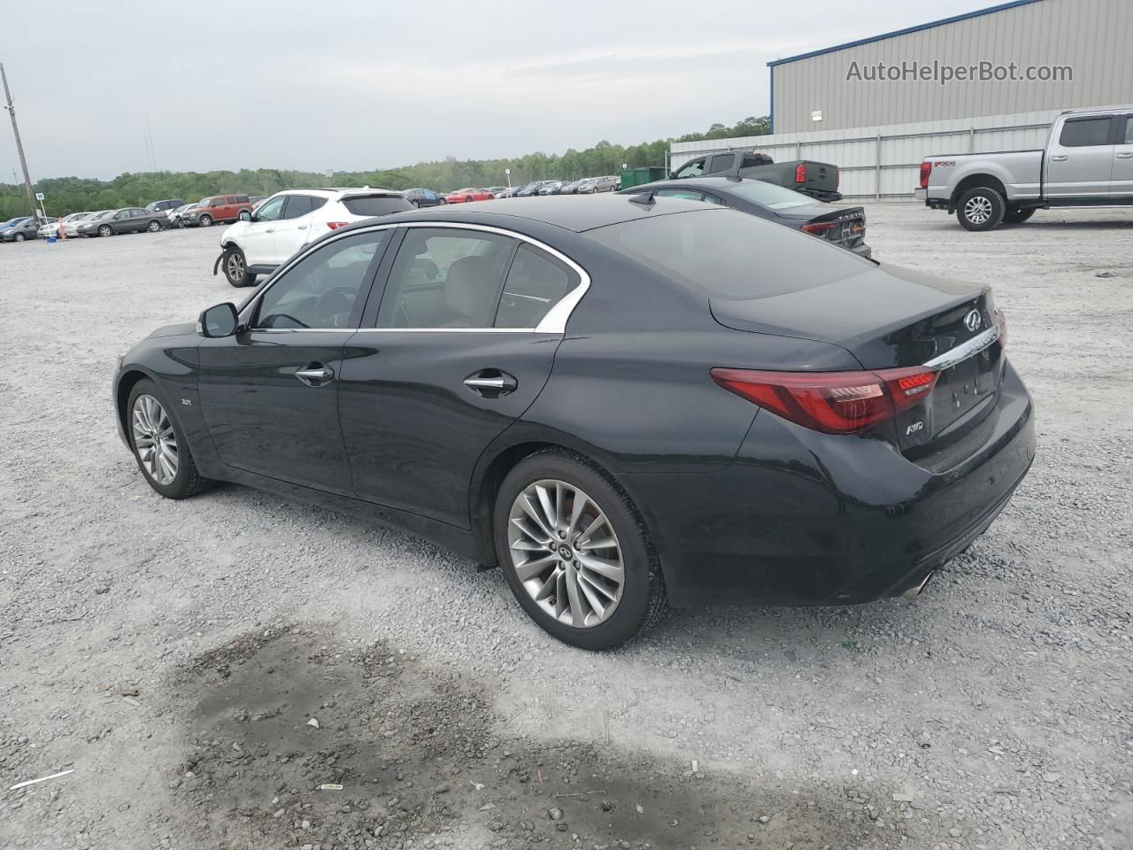 2019 Infiniti Q50 Luxe Black vin: JN1EV7AR7KM554146