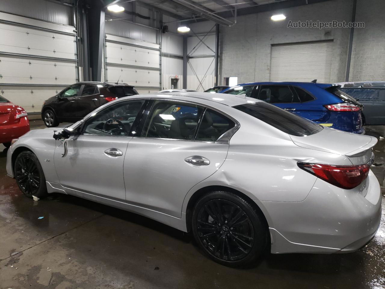 2019 Infiniti Q50 Luxe Silver vin: JN1EV7AR7KM554843