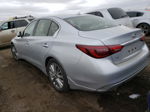 2019 Infiniti Q50 Luxe Silver vin: JN1EV7AR7KM592279