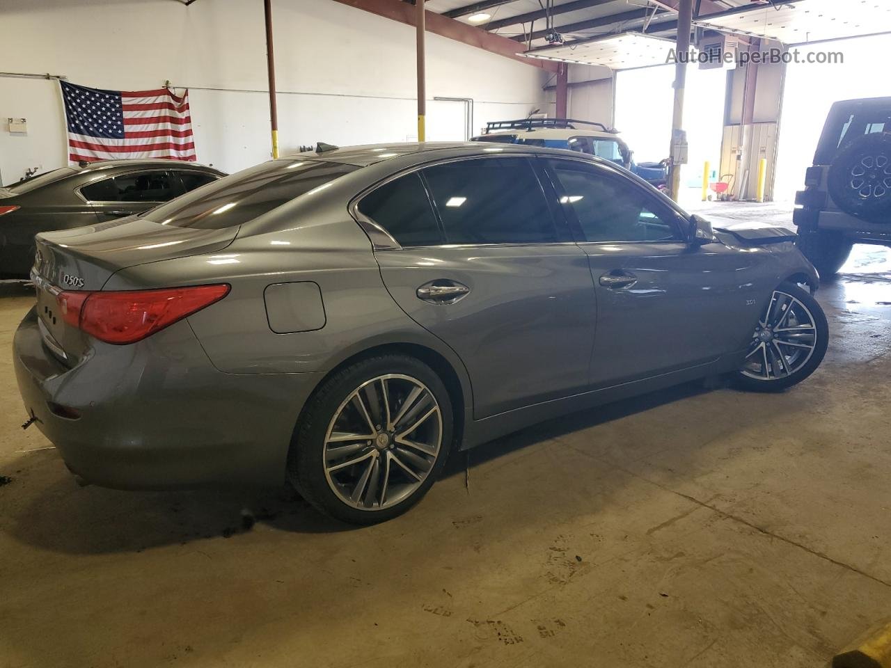 2016 Infiniti Q50 Premium Silver vin: JN1EV7AR8GM340158