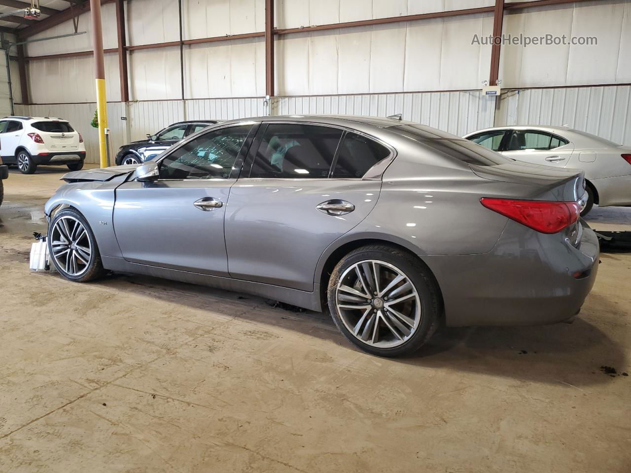 2016 Infiniti Q50 Premium Silver vin: JN1EV7AR8GM340158