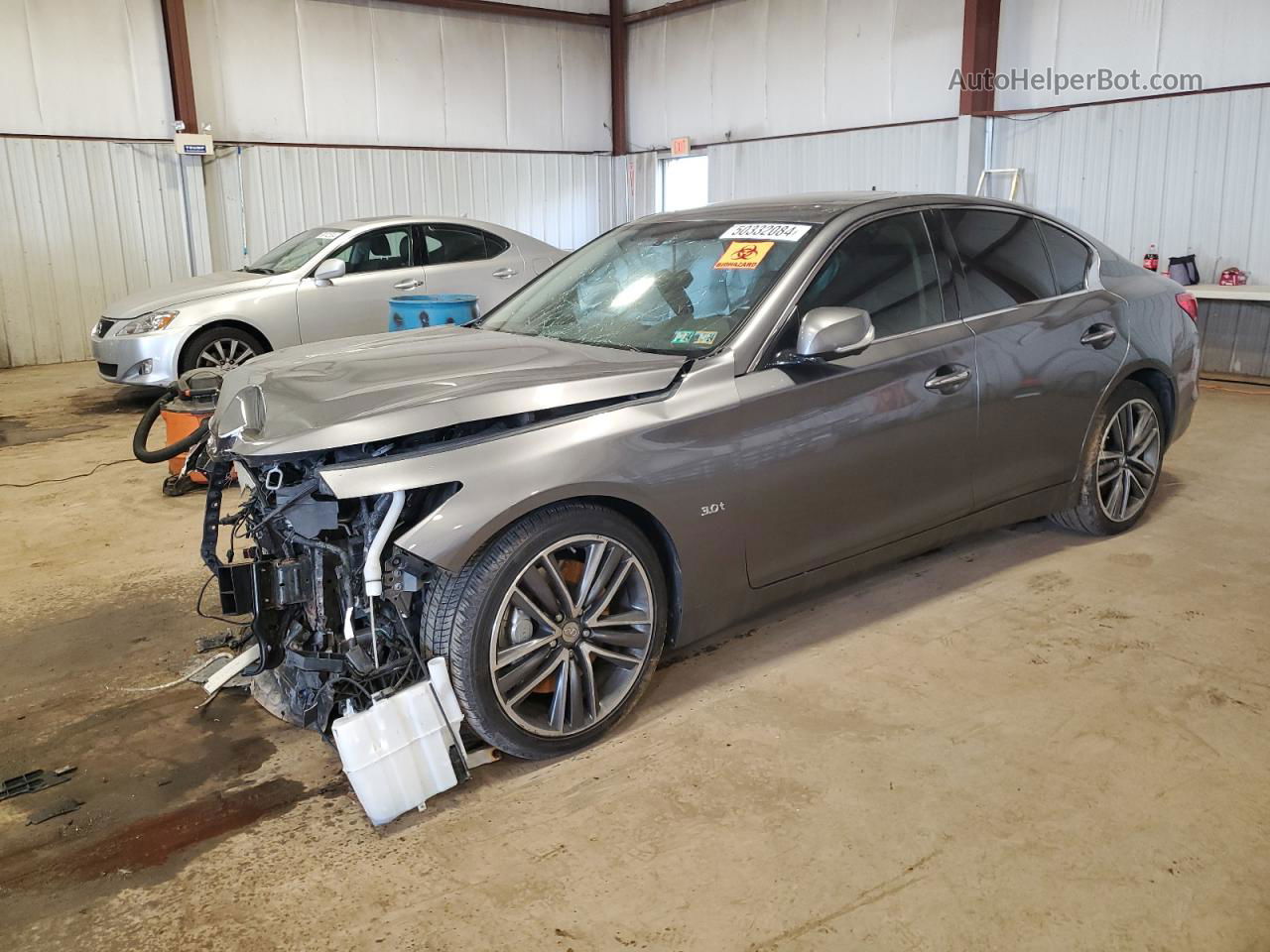 2016 Infiniti Q50 Premium Silver vin: JN1EV7AR8GM340158