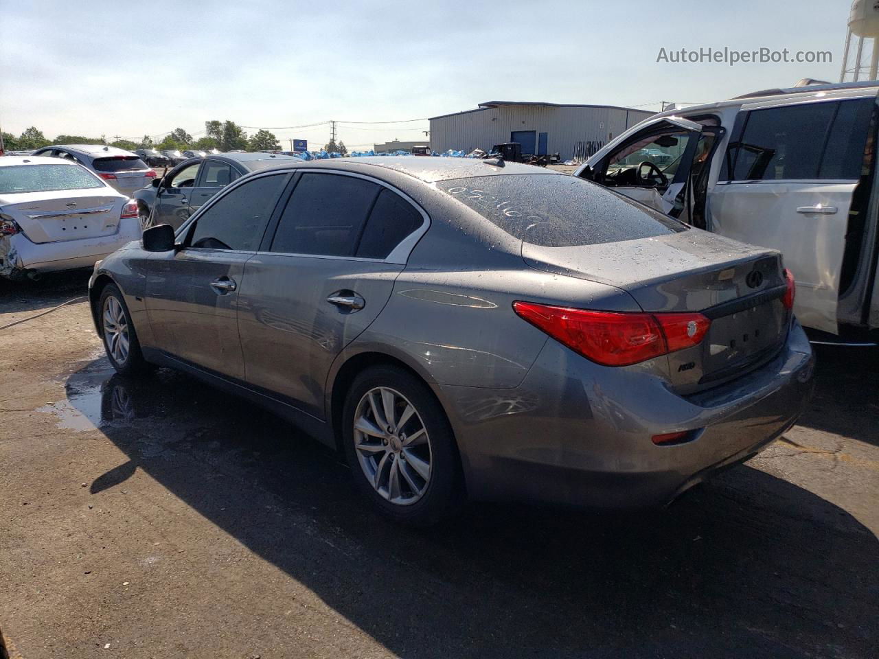 2016 Infiniti Q50 Premium Gray vin: JN1EV7AR8GM341195