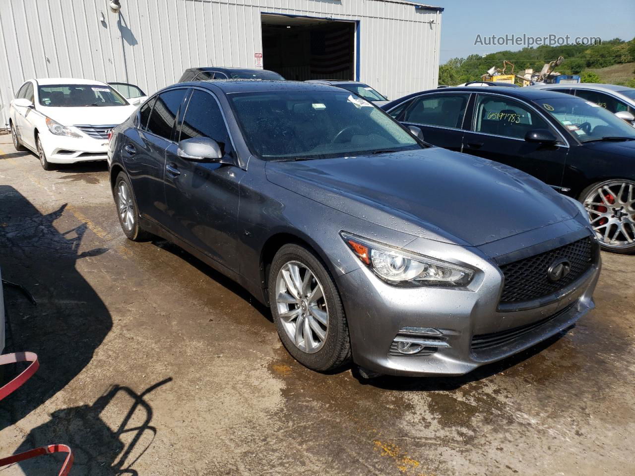 2016 Infiniti Q50 Premium Серый vin: JN1EV7AR8GM341195