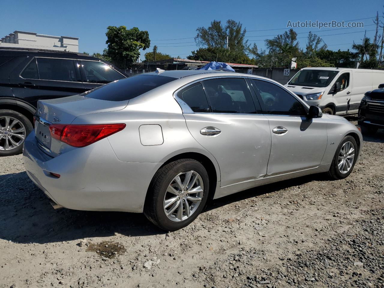 2016 Infiniti Q50 Premium Silver vin: JN1EV7AR8GM341441