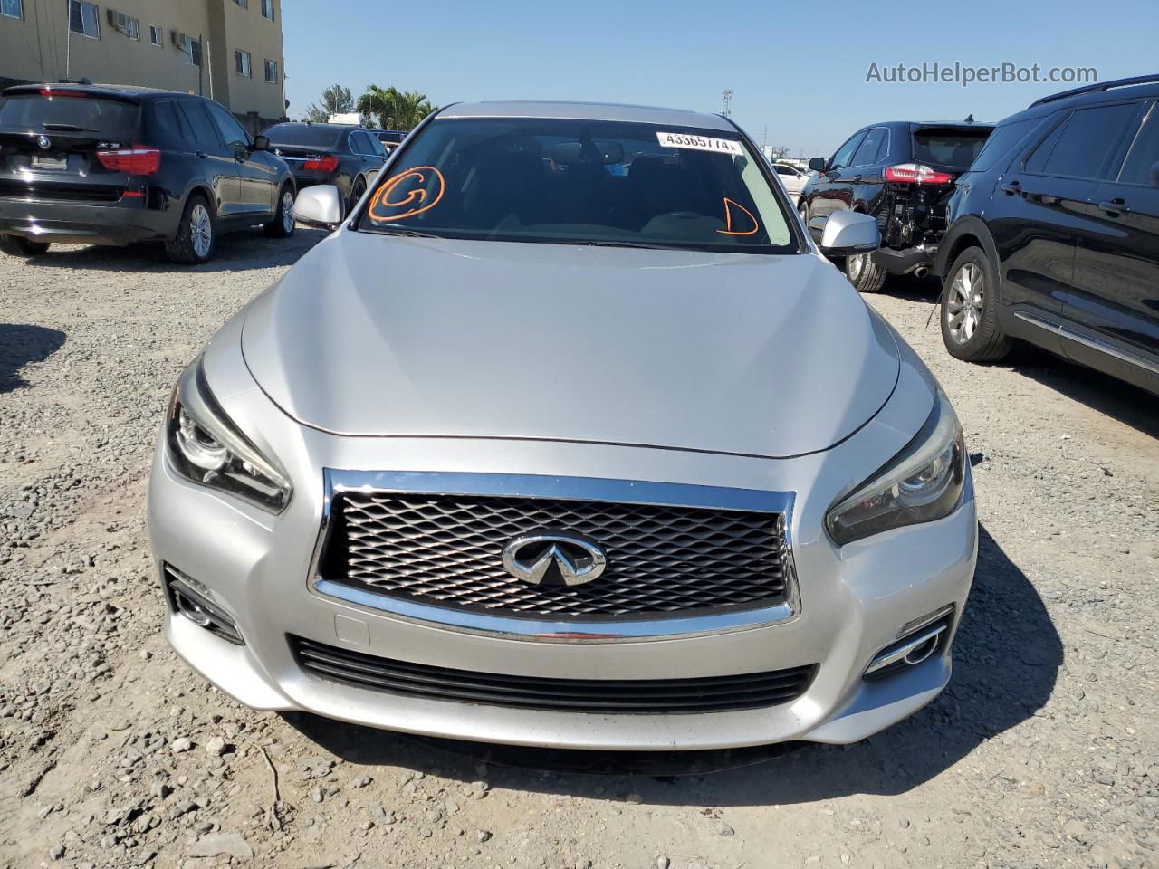 2016 Infiniti Q50 Premium Silver vin: JN1EV7AR8GM341441