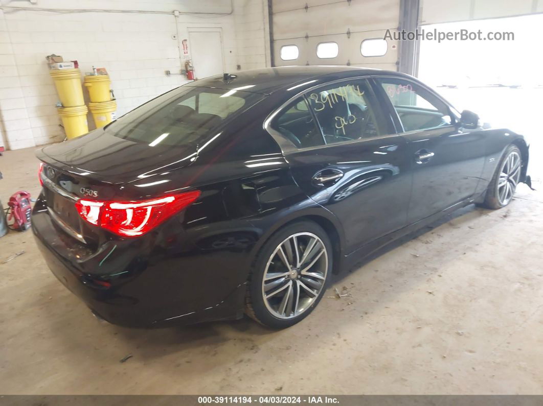 2016 Infiniti Q50 3.0t Sport Черный vin: JN1EV7AR8GM341780