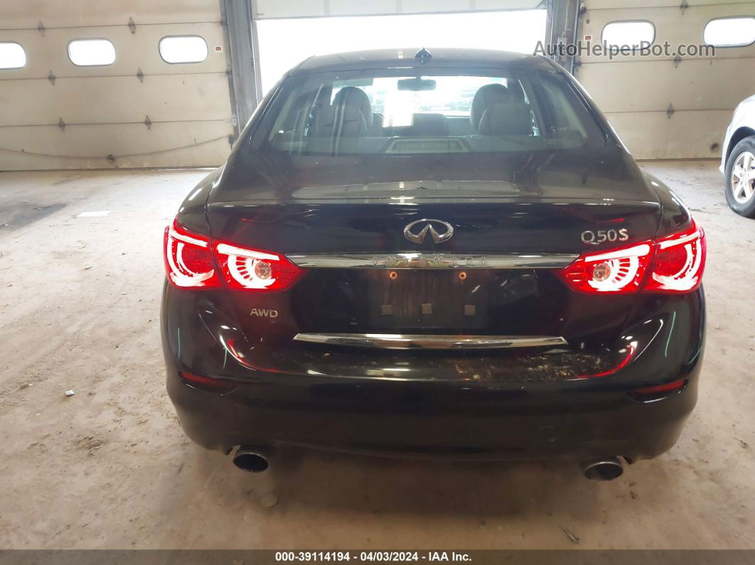 2016 Infiniti Q50 3.0t Sport Черный vin: JN1EV7AR8GM341780