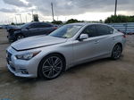 2016 Infiniti Q50 Premium Silver vin: JN1EV7AR8GM343450