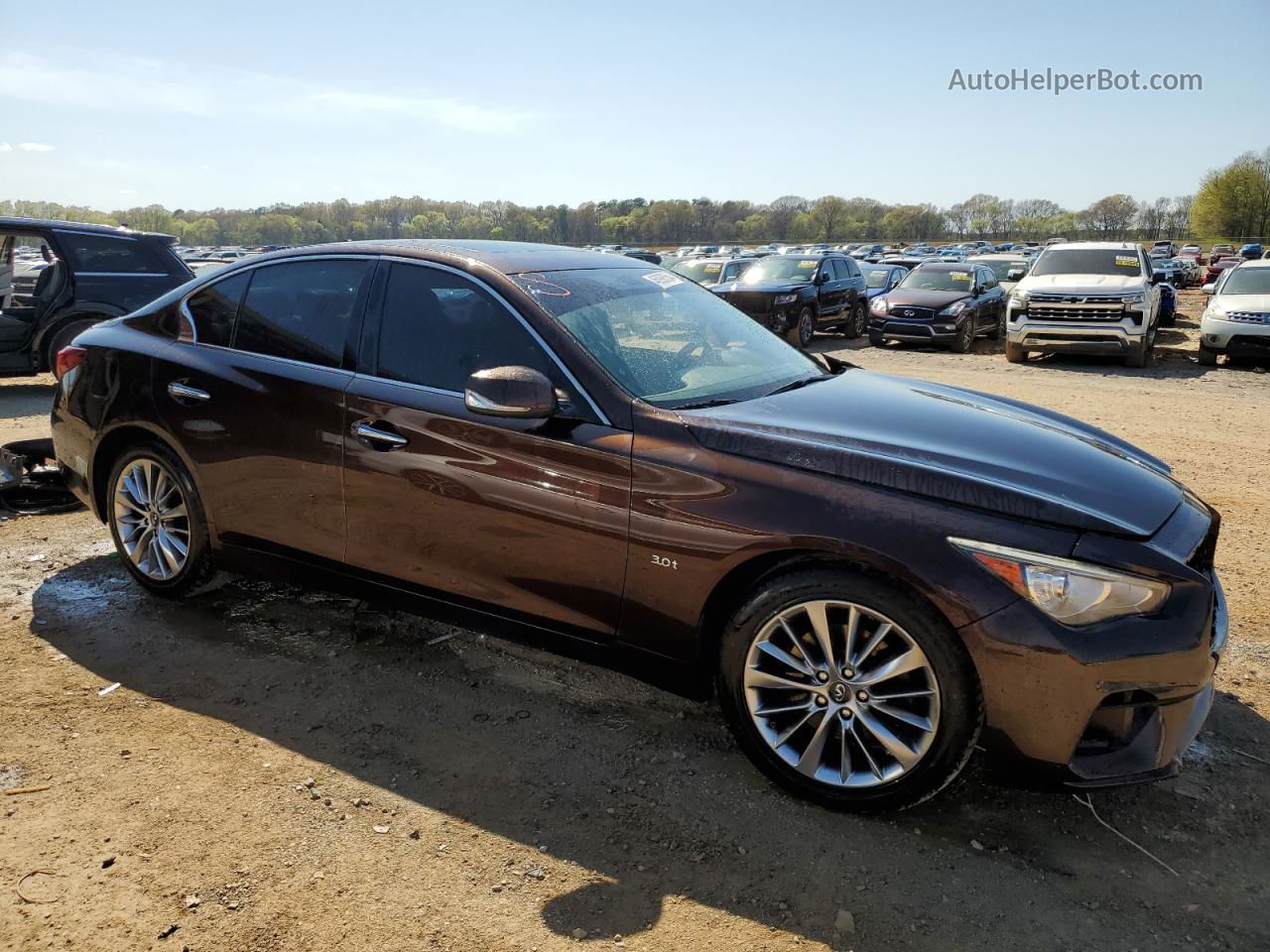 2018 Infiniti Q50 Luxe Purple vin: JN1EV7AR8JM432670