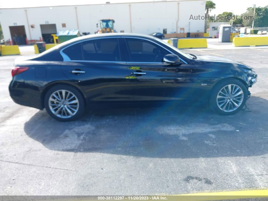 2018 Infiniti Q50 3.0t Luxe Black vin: JN1EV7AR8JM433270