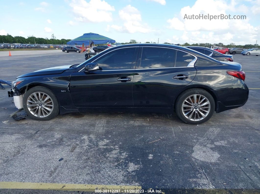 2018 Infiniti Q50 3.0t Luxe Черный vin: JN1EV7AR8JM433270