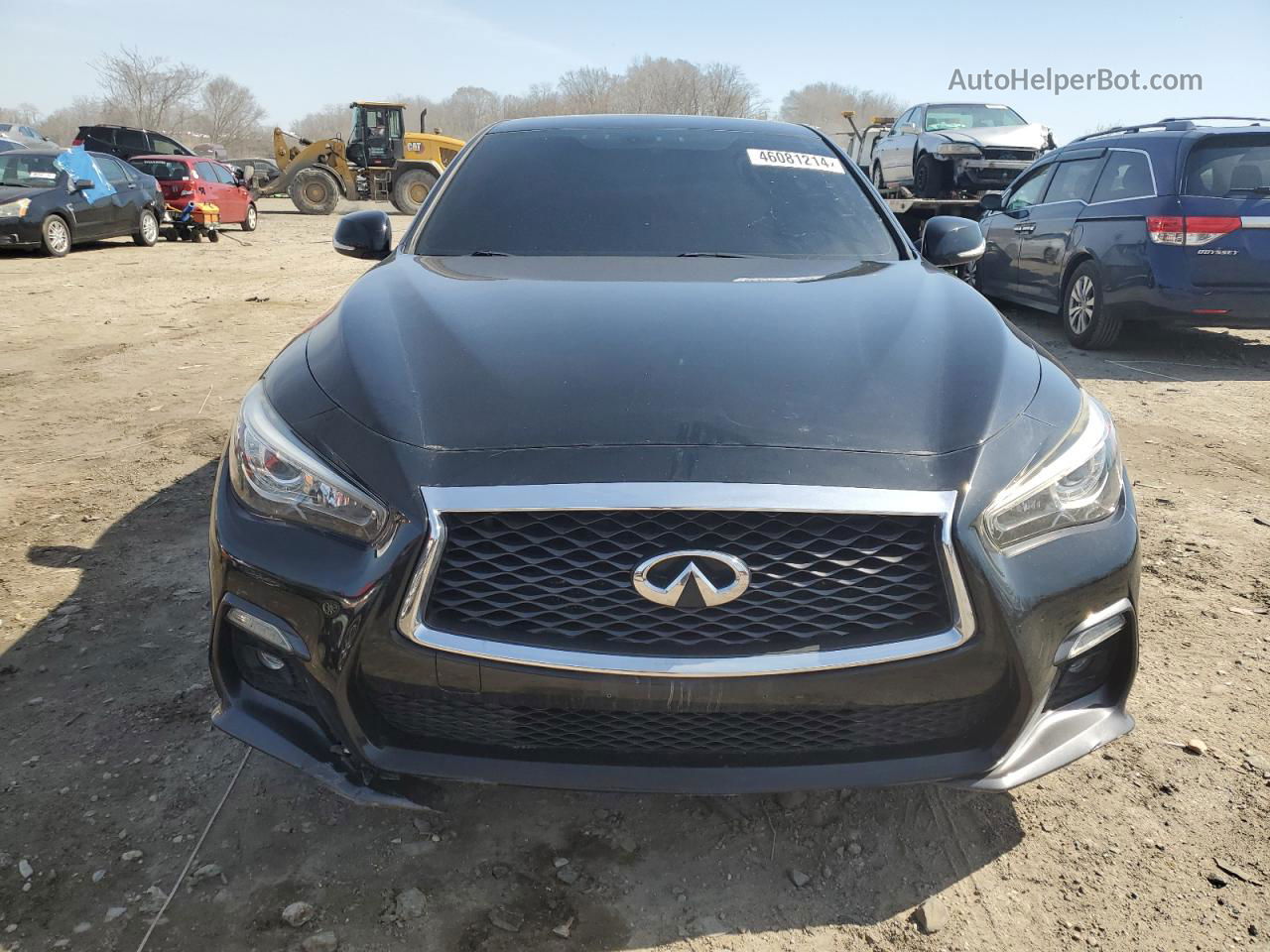 2018 Infiniti Q50 Luxe Черный vin: JN1EV7AR8JM435262