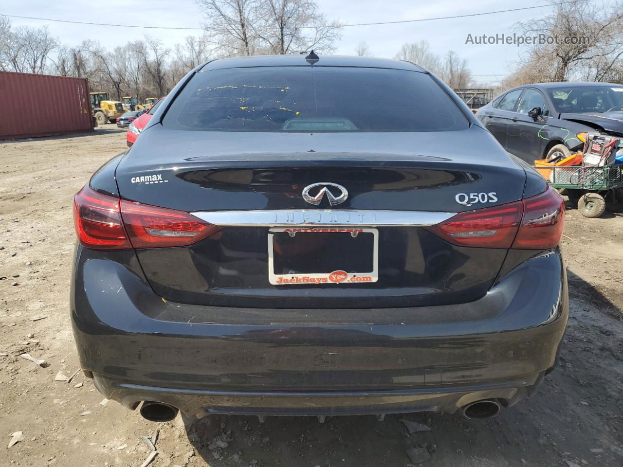 2018 Infiniti Q50 Luxe Черный vin: JN1EV7AR8JM435262