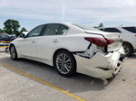 2018 Infiniti Q50 Luxe White vin: JN1EV7AR8JM436220