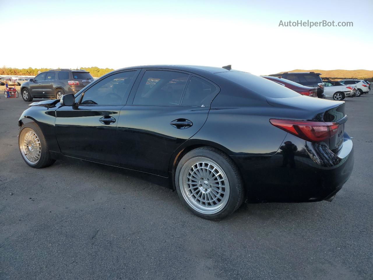 2018 Infiniti Q50 Luxe Black vin: JN1EV7AR8JM441966