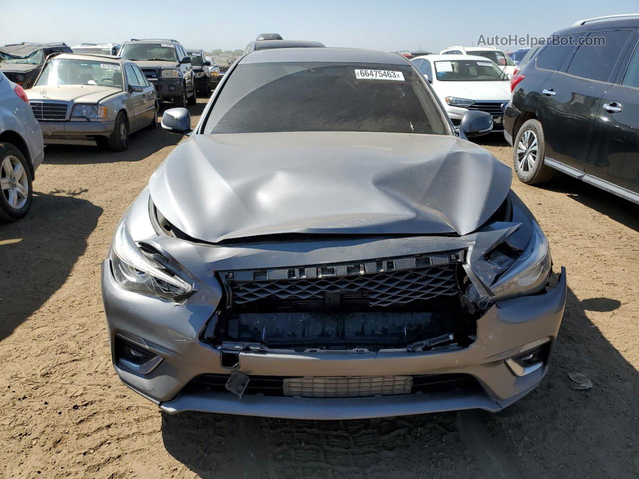 2018 Infiniti Q50 Luxe Gray vin: JN1EV7AR8JM611615