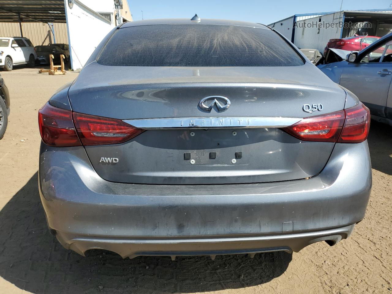 2018 Infiniti Q50 Luxe Gray vin: JN1EV7AR8JM611615