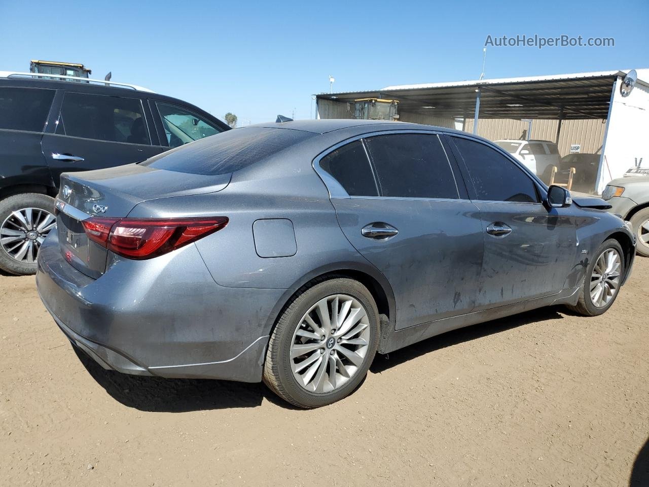 2018 Infiniti Q50 Luxe Gray vin: JN1EV7AR8JM611615