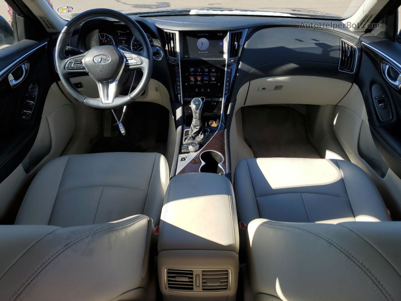 2019 Infiniti Q50 Luxe Серый vin: JN1EV7AR8KM550879