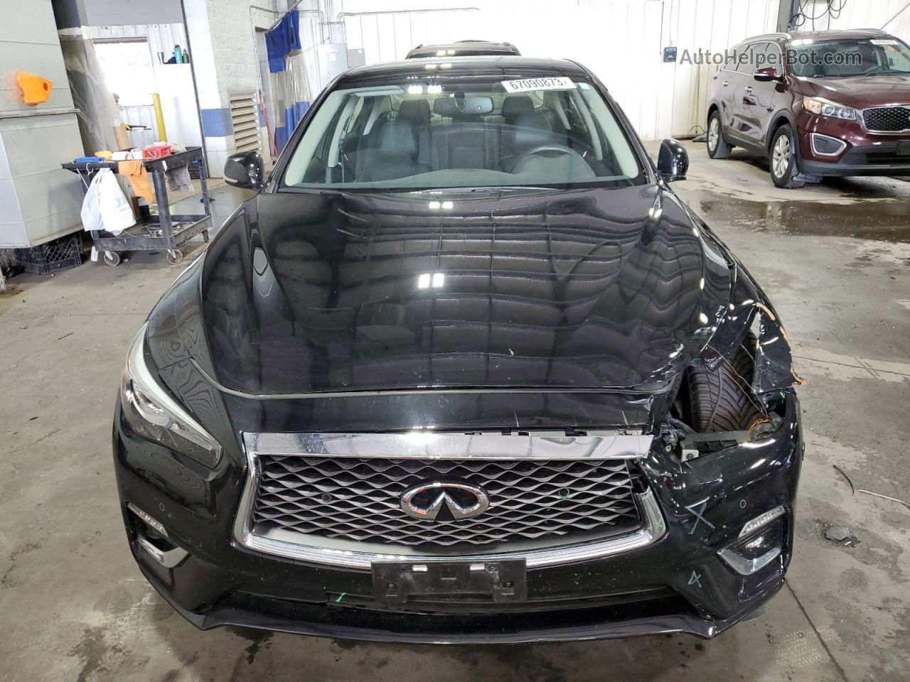 2019 Infiniti Q50 Luxe Black vin: JN1EV7AR8KM553569