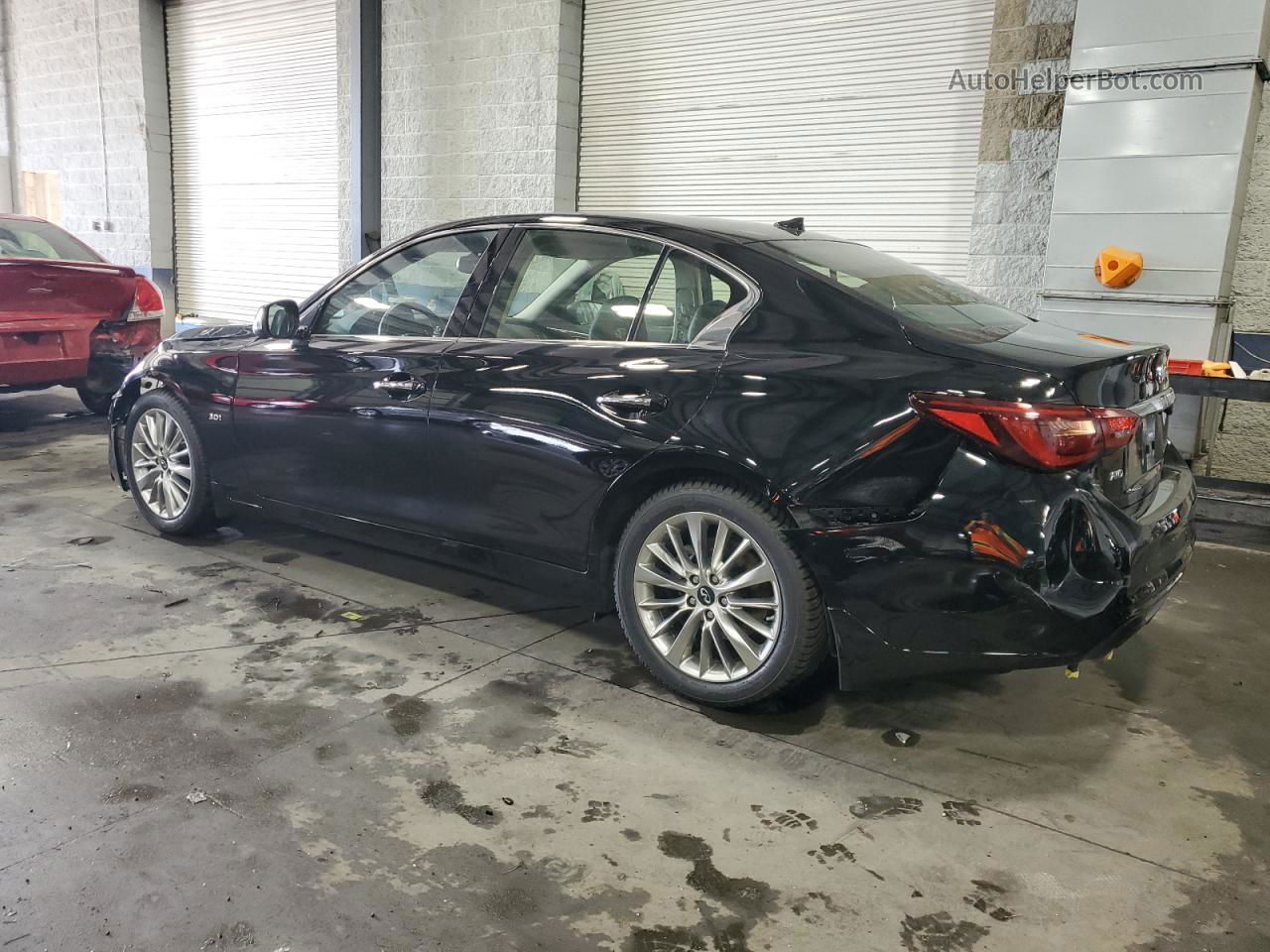 2019 Infiniti Q50 Luxe Black vin: JN1EV7AR8KM553569