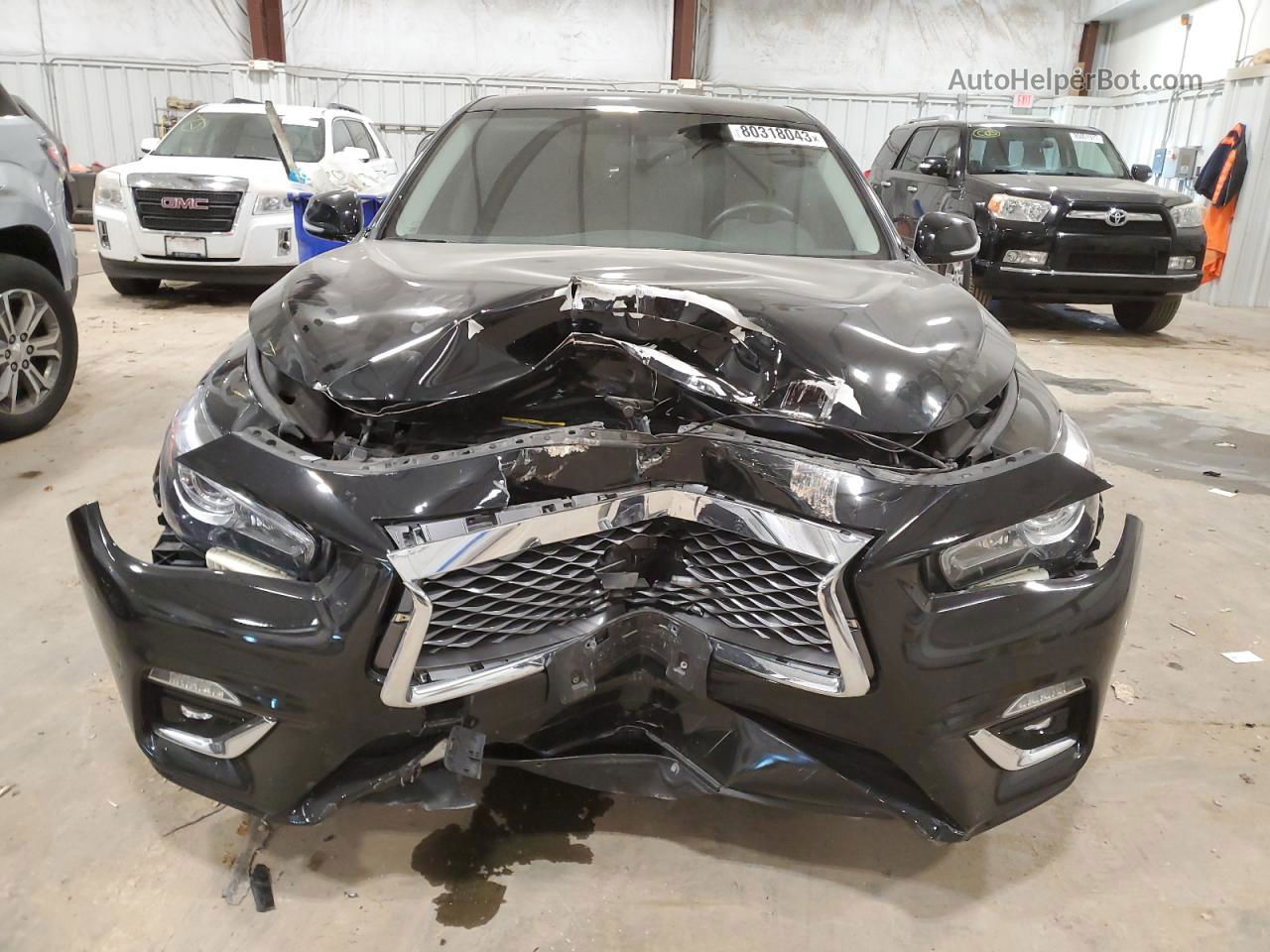 2019 Infiniti Q50 Luxe Black vin: JN1EV7AR8KM554253