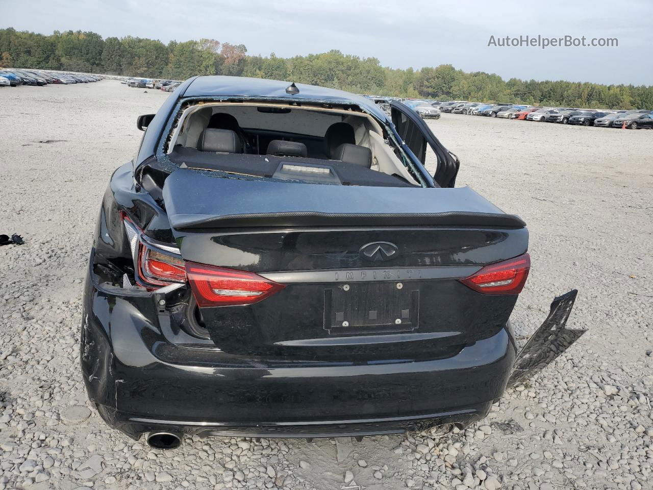 2019 Infiniti Q50 Luxe Black vin: JN1EV7AR8KM554415