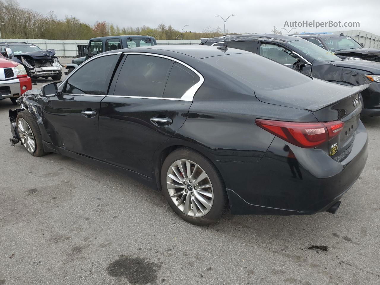 2019 Infiniti Q50 Luxe Black vin: JN1EV7AR8KM554964