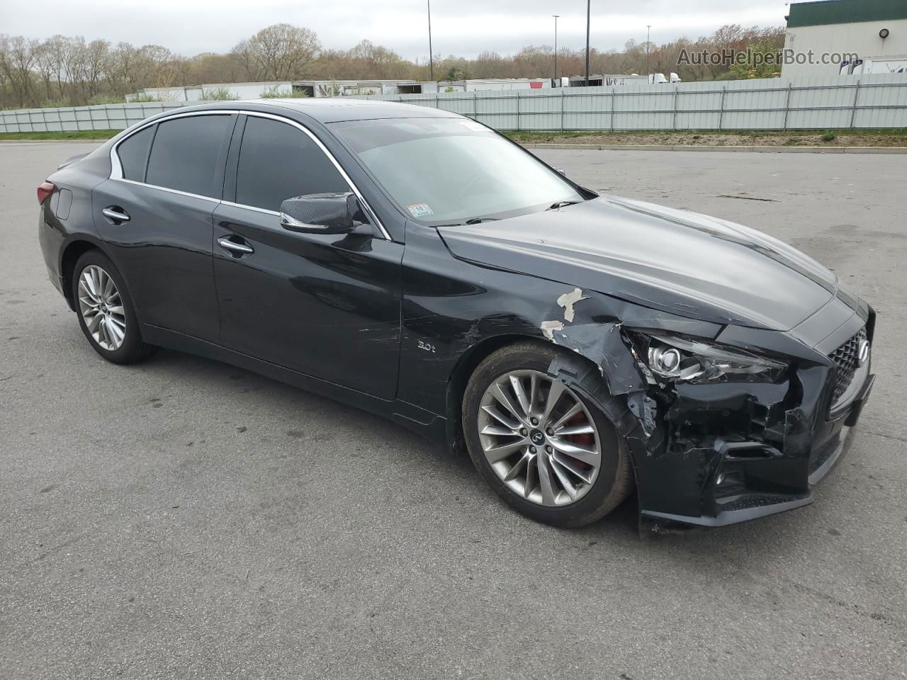 2019 Infiniti Q50 Luxe Black vin: JN1EV7AR8KM554964