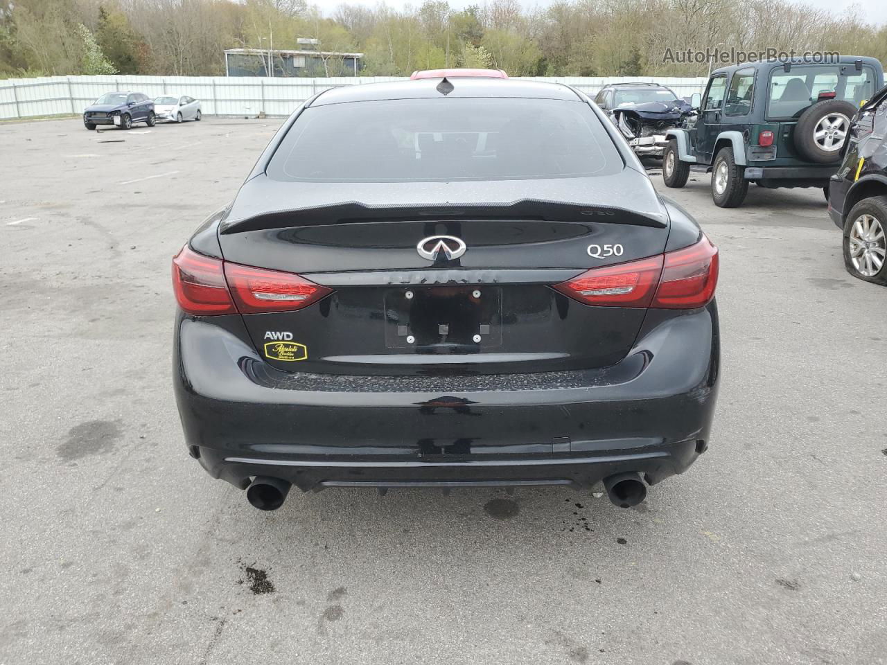 2019 Infiniti Q50 Luxe Black vin: JN1EV7AR8KM554964