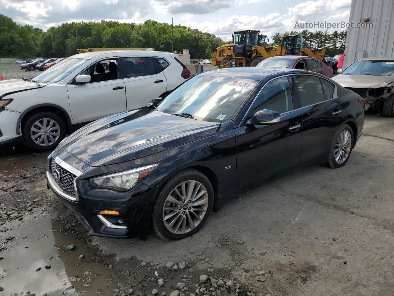 2019 Infiniti Q50 Luxe Black vin: JN1EV7AR8KM555810