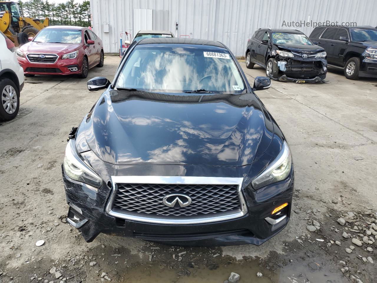 2019 Infiniti Q50 Luxe Black vin: JN1EV7AR8KM555810