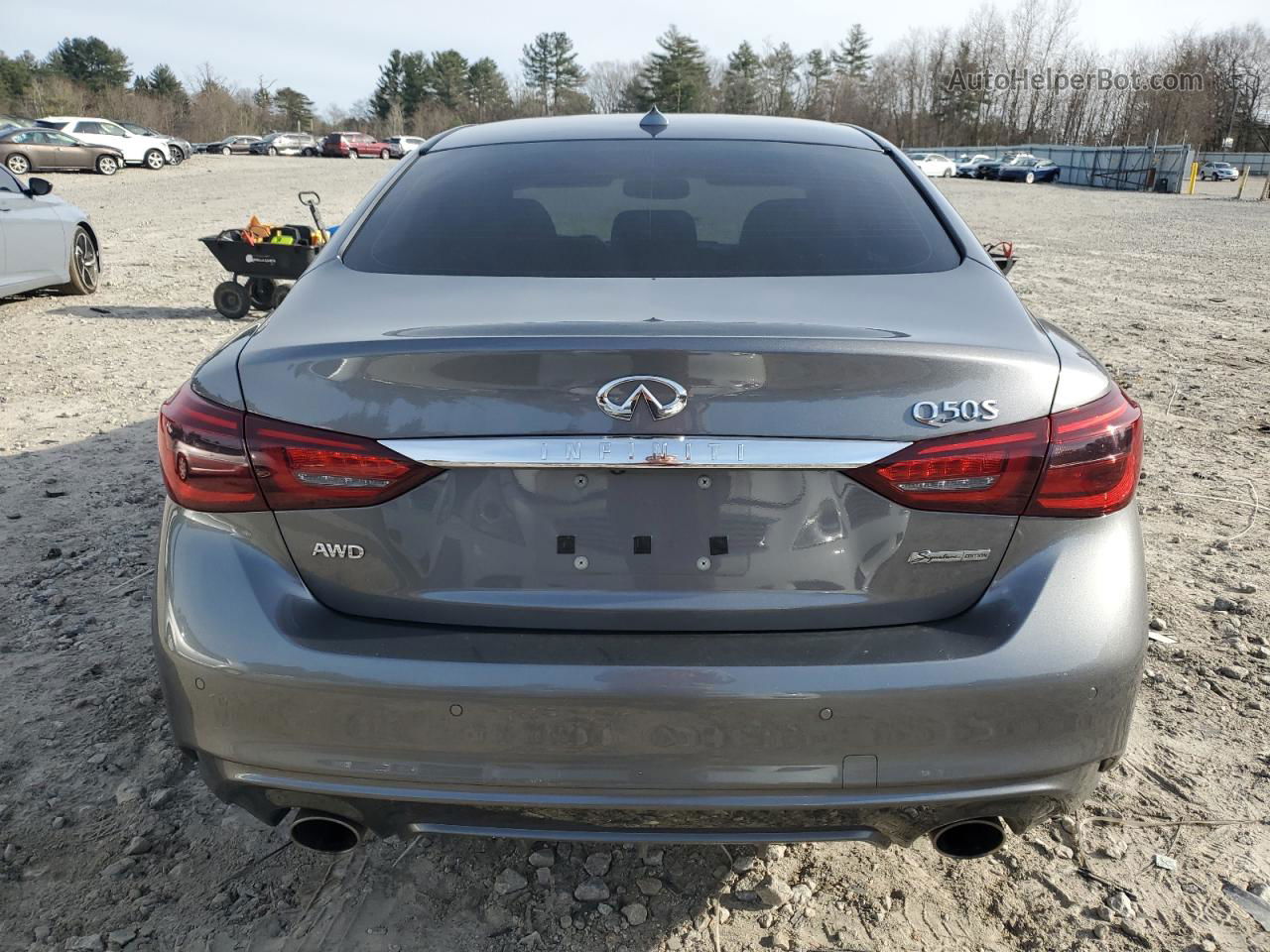 2019 Infiniti Q50 Luxe Gray vin: JN1EV7AR8KM590590