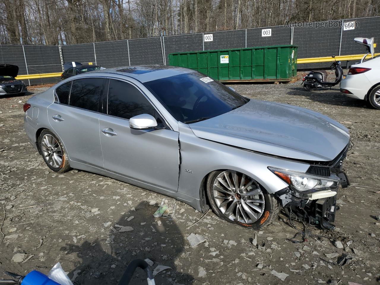 2019 Infiniti Q50 Luxe Silver vin: JN1EV7AR8KM594008