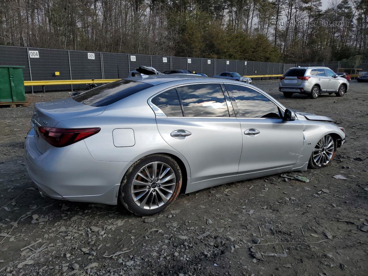 2019 Infiniti Q50 Luxe Silver vin: JN1EV7AR8KM594008