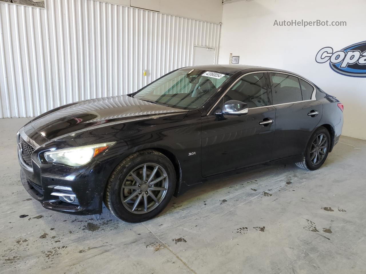 2016 Infiniti Q50 Premium Черный vin: JN1EV7AR9GM340590