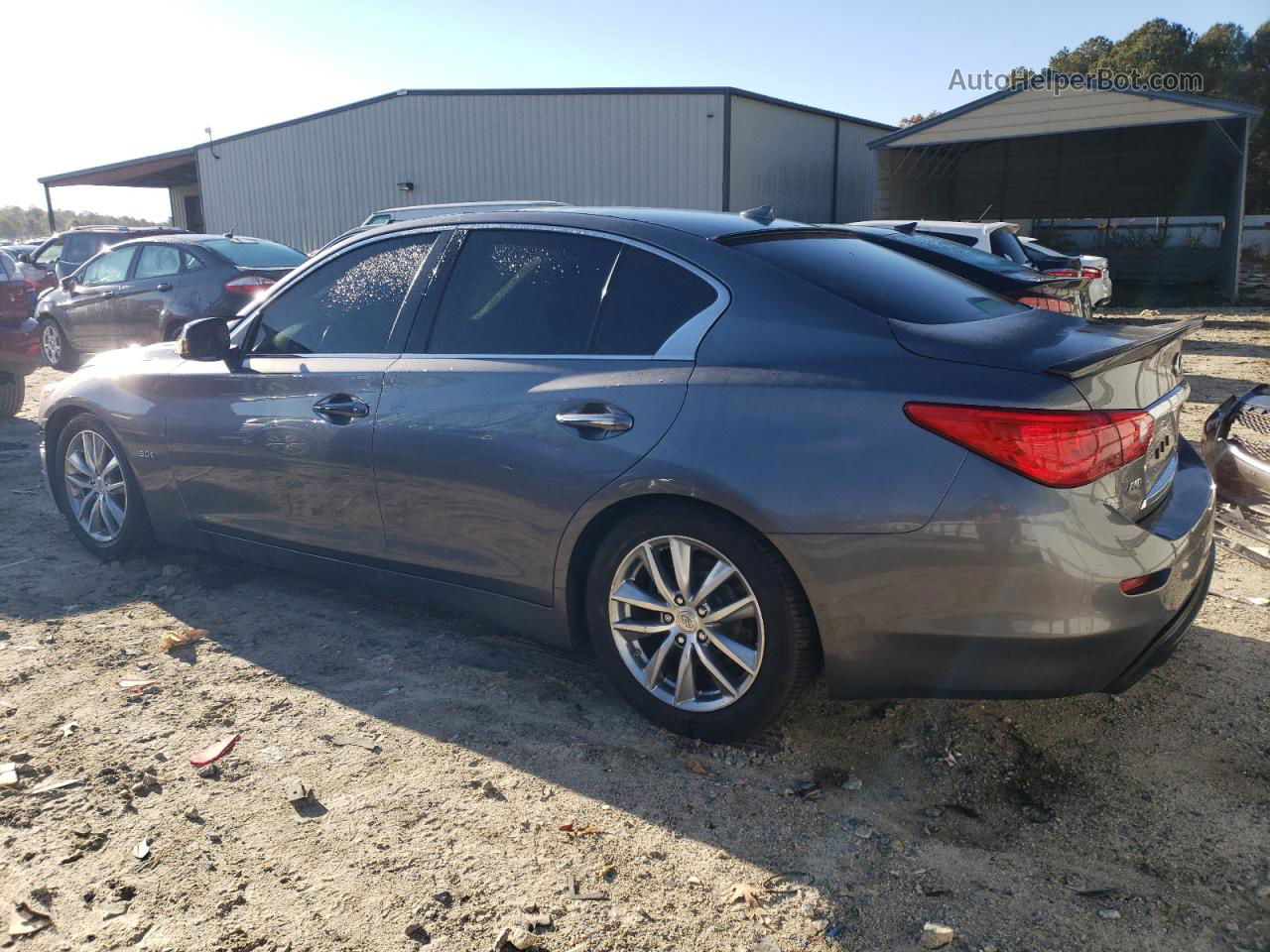 2016 Infiniti Q50 Premium Gray vin: JN1EV7AR9GM341352