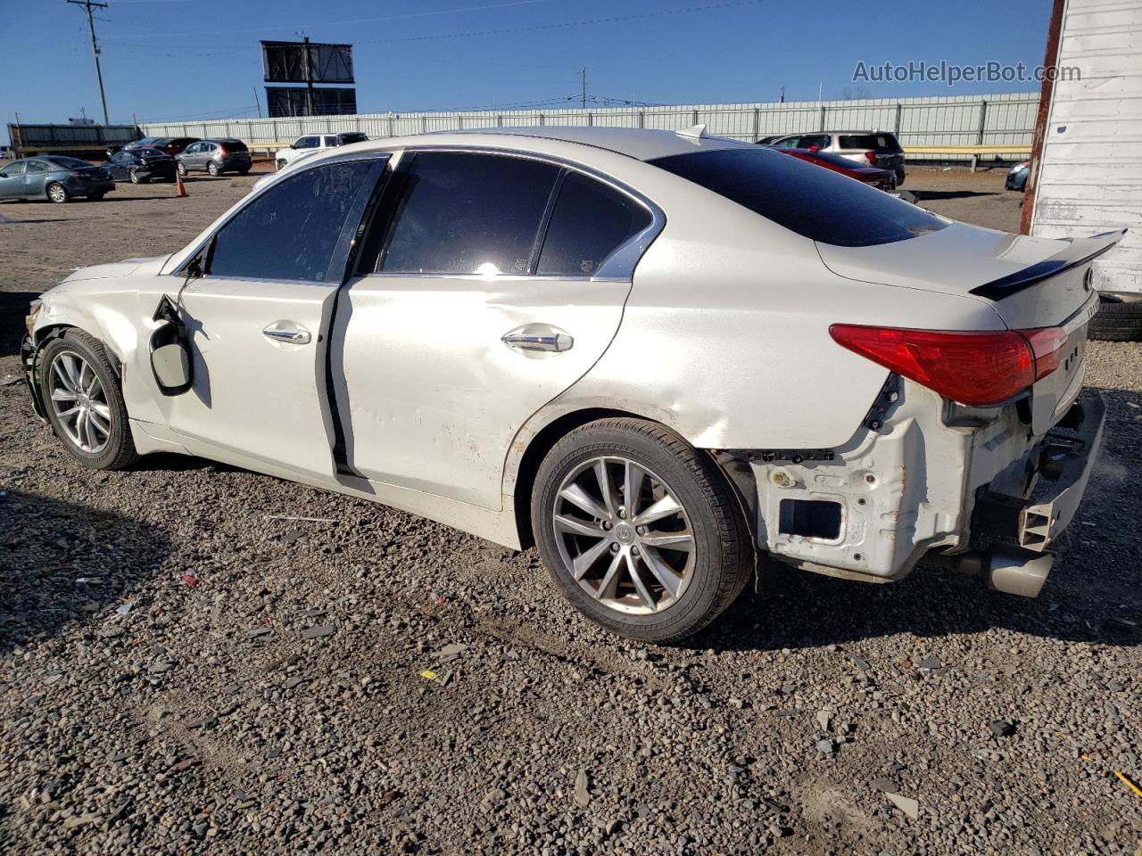 2016 Infiniti Q50 Premium White vin: JN1EV7AR9GM344557