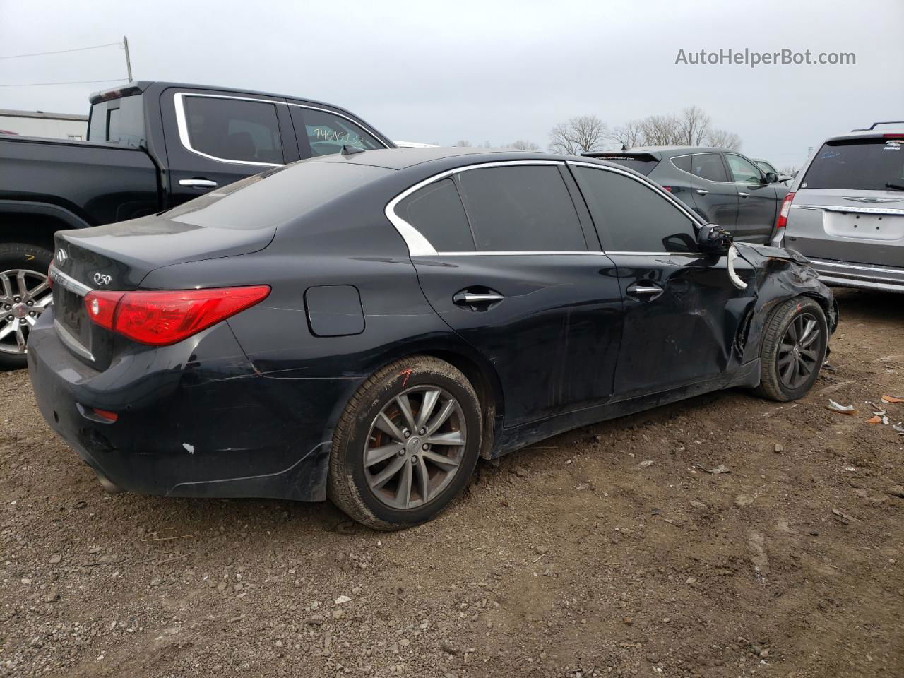 2016 Infiniti Q50 Premium Черный vin: JN1EV7AR9GM345482