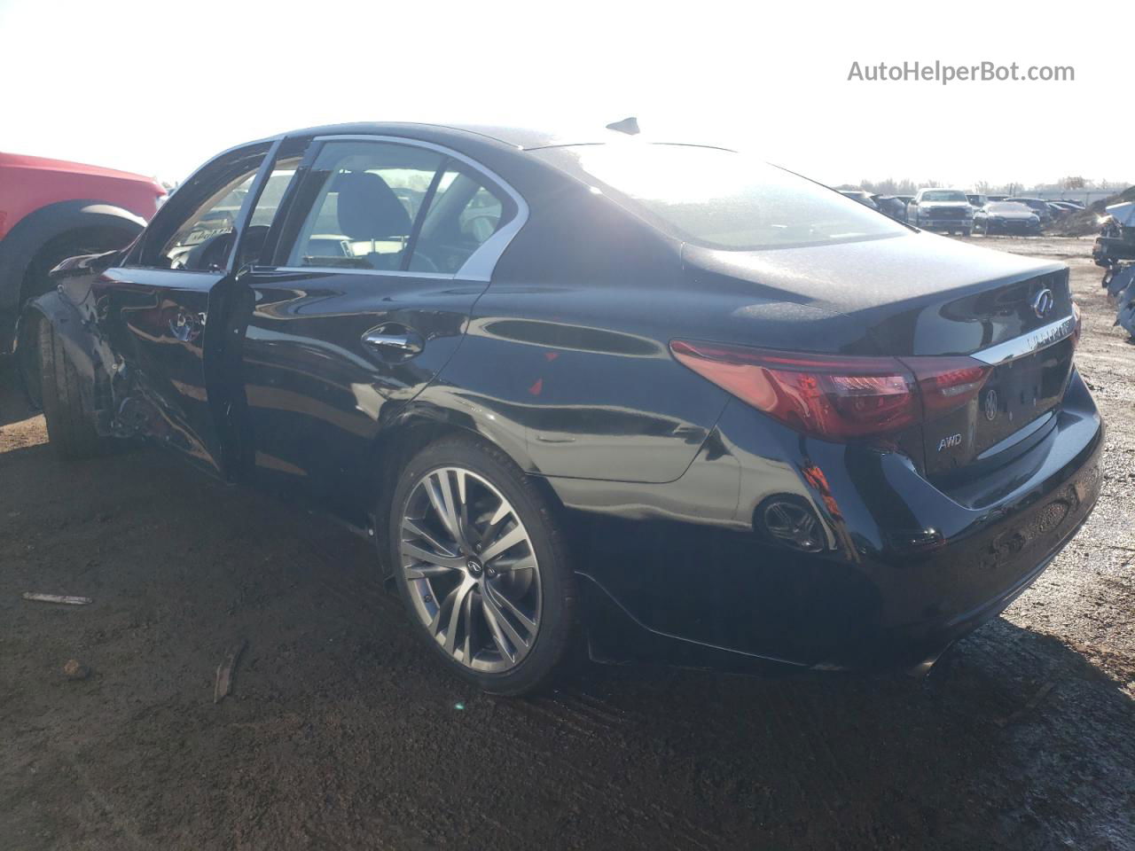 2018 Infiniti Q50 Luxe Black vin: JN1EV7AR9JM434573