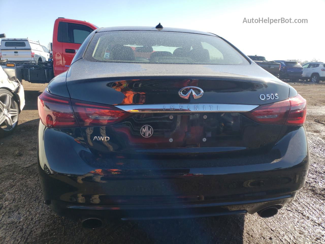 2018 Infiniti Q50 Luxe Black vin: JN1EV7AR9JM434573