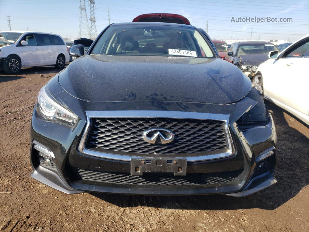 2018 Infiniti Q50 Luxe Black vin: JN1EV7AR9JM434573