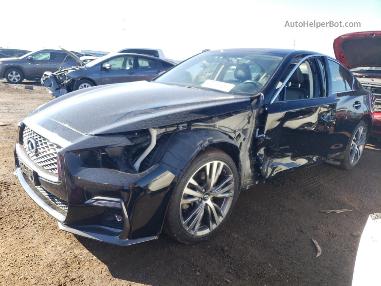 2018 Infiniti Q50 Luxe Black vin: JN1EV7AR9JM434573