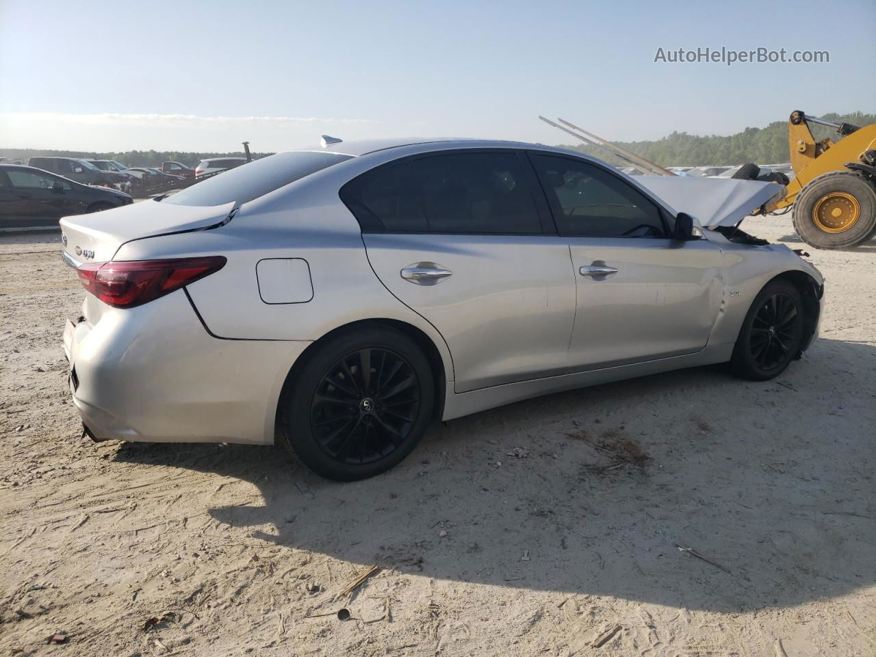 2018 Infiniti Q50 Luxe Silver vin: JN1EV7AR9JM437604