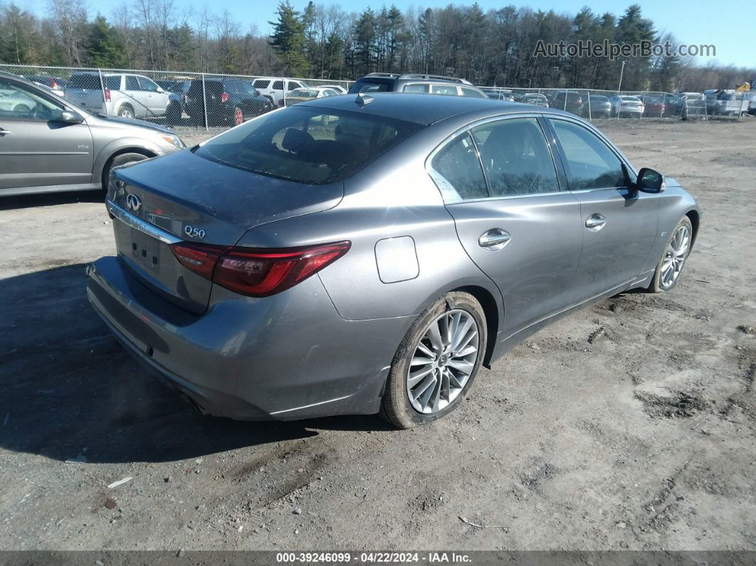 2018 Infiniti Q50 3.0t Luxe Pewter vin: JN1EV7AR9JM438400