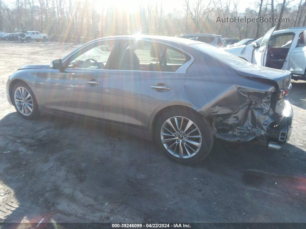 2018 Infiniti Q50 3.0t Luxe Pewter vin: JN1EV7AR9JM438400